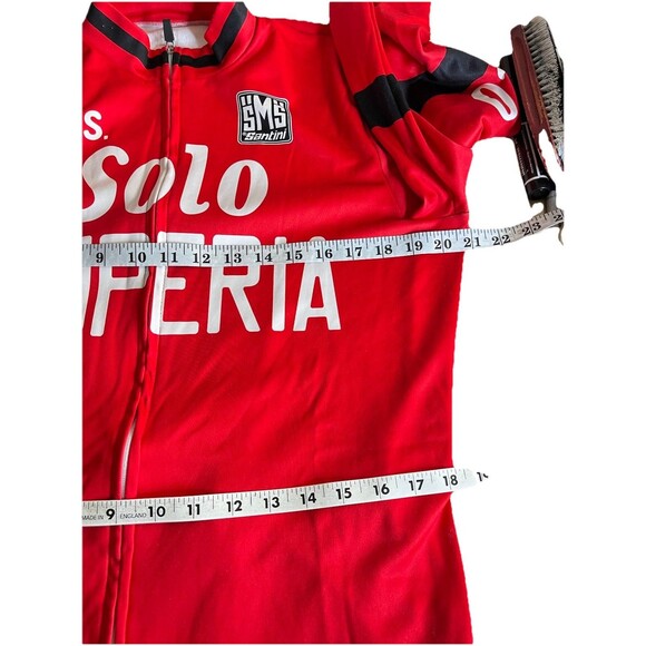 Santini Womens XL Thermal Long Sleeve Jersey Cycling Solo Superia Full Zip Italy - Picture 11 of 14
